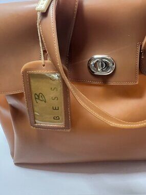 Y2K Besso Amber PVC Jelly Firkin Bag NWT